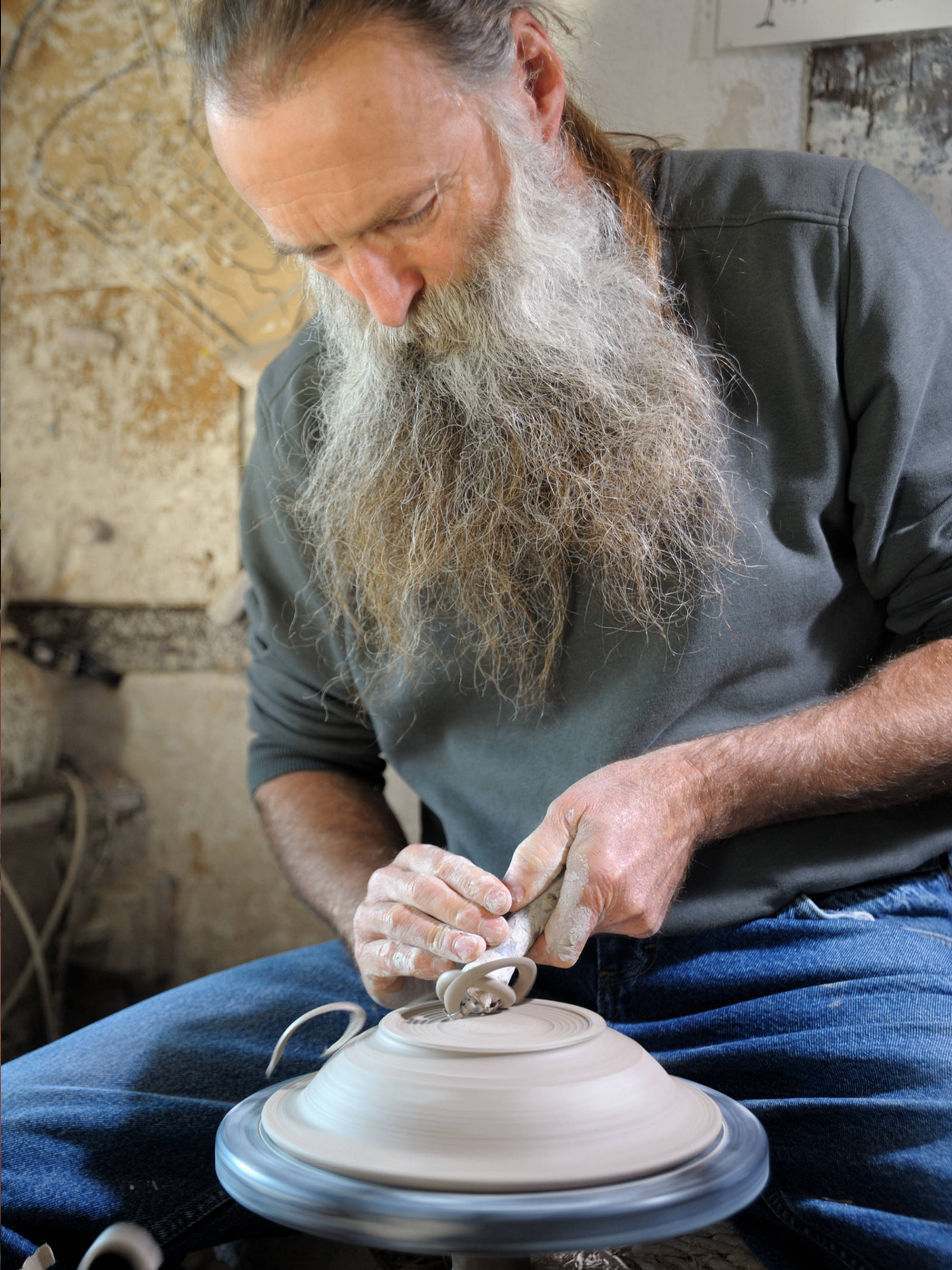 Jürgen Reich beim Drehen