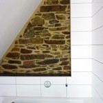 Wandgestaltung �ber der Wanne